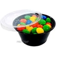 thumbnail image 3 of Empress 3.25 oz. BLACK Plastic Disposable Portion Souffle Container Food Cups with Lids (Pack of 500 Sets), 3 of 6
