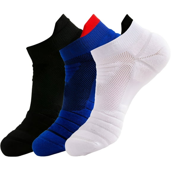 TELOLY 3Pairs Mens Ankle Socks9-13Mens Ankle Socks Size 9-11 Men's Socks ,Colormixing1