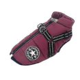 thumbnail image 1 of Chaqueta grande para perros ZHAOCHENG con arnés ropa cálida de invierno impermeable talla S color morado, 1 of 4