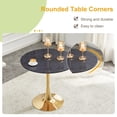 thumbnail image 5 of StnTalk 31.5" Round Dining Table, Modern Tulip Kitchen Table for 2-4, Small Space Pedestal Dining Table with MDF Top for Apartment Dining Room, 5 of 8
