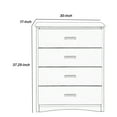 thumbnail image 5 of Transitional Wooden Chest with 4 Drawers and Recessed Handles, Gray- Saltoro Sherpi, 5 of 6