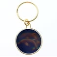 thumbnail image 1 of Dolphin Hologram Split-Ring-Keychain Gold-Tone/Clear, 1 of 2
