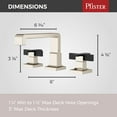 thumbnail image 7 of Pfister Lg49-Vrv1 Verve 1.2 GPM Widespread Bathroom Faucet - Gold, 7 of 7