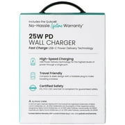Quikcell (25W) PD Wall Charger USB-C Single Port Adapter - Black