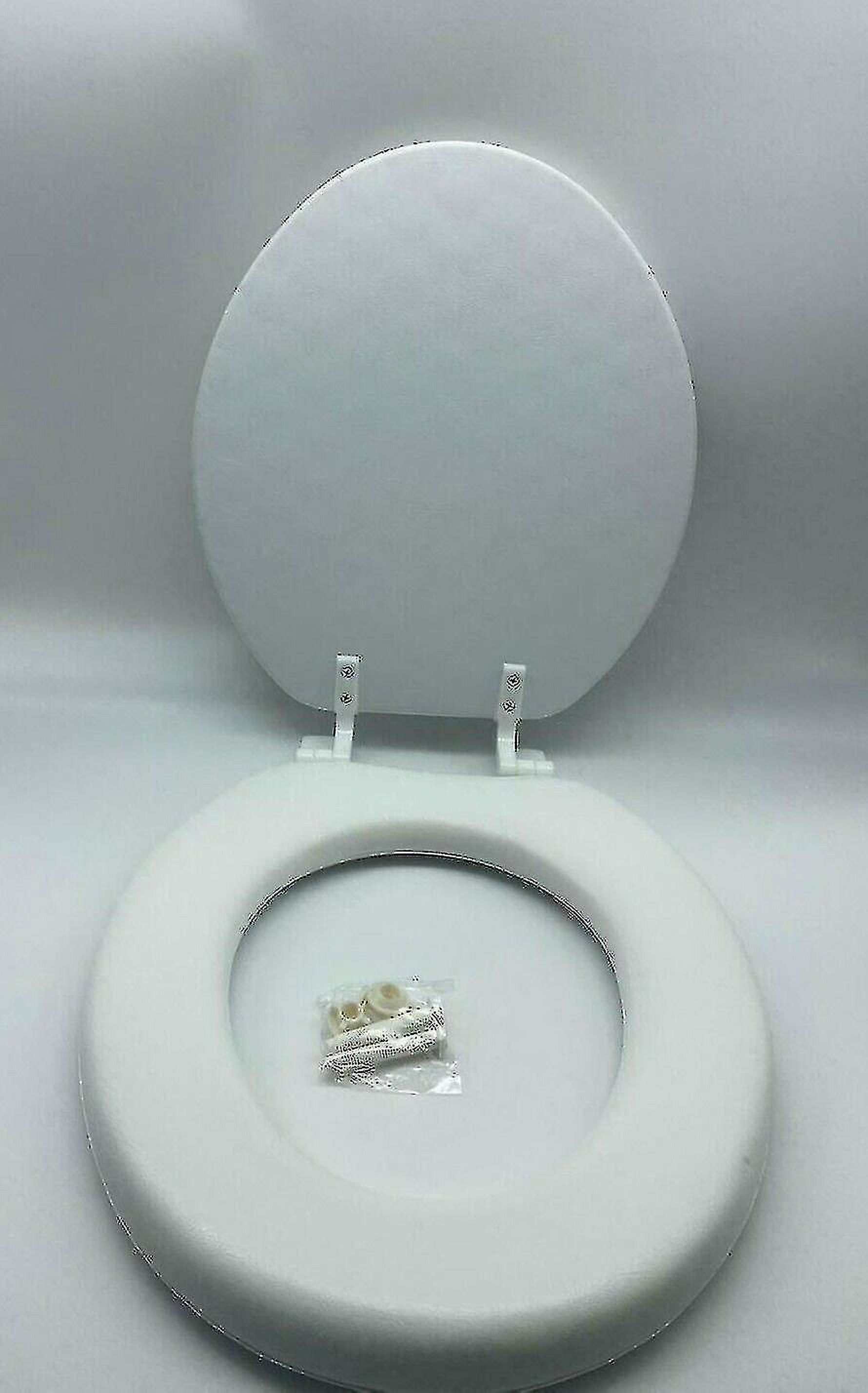 Ultra Soft Toilet Seat Adult Padded Cushion Bathroom White Loo Comfort Wc Good Premium