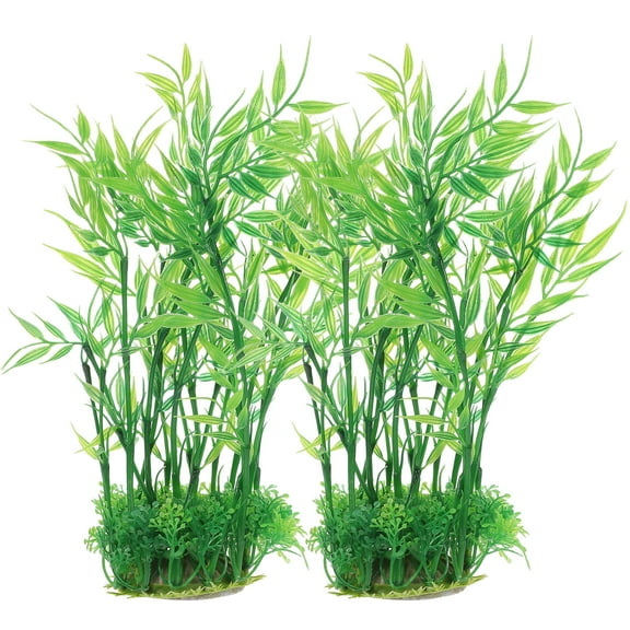 2Pcs Aquarium Decor Delicate Aquarium Landscaping Decorative Fake Plant Aquarium Supply