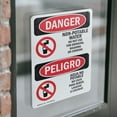 thumbnail image 4 of (2 Pack) Non-Potable Water No Drinking Bilingual OSHA Danger Sign, 4 of 7