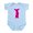 Sky Blue, variant on CafePress - Chihuahua Silhouette Baby Light Bodysuit - Baby Light Bodysuit, Size Newborn - 24 Months