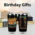 thumbnail image 2 of 40th Birthday Gifts Men, 40th Birthday Decorations Tumbler, 20 oz Stainless Steel Vacuum Insulated Coffee Mug, Gifts for 40 Year Old Man Friend, 1984 40th Birthday Travel Cup Black Drinking Cup, 2 of 6
