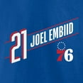 thumbnail image 4 of Men's Joel Embiid Royal Philadelphia 76ers Full-Court Press Name & Number T-Shirt, 4 of 5