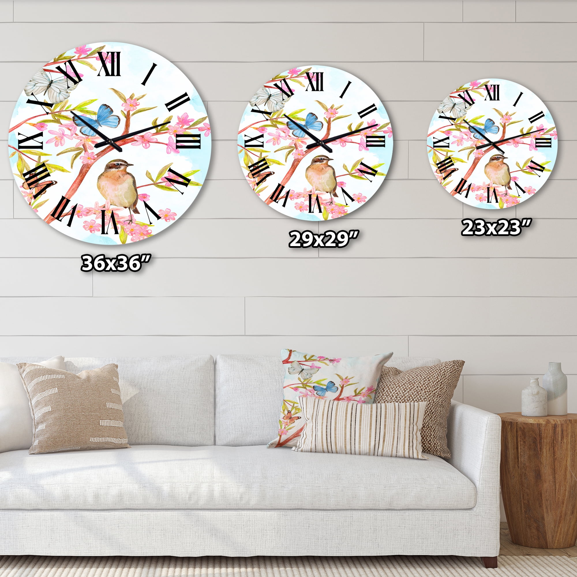 Designart 1 in Quartz Traditional Wall Clock