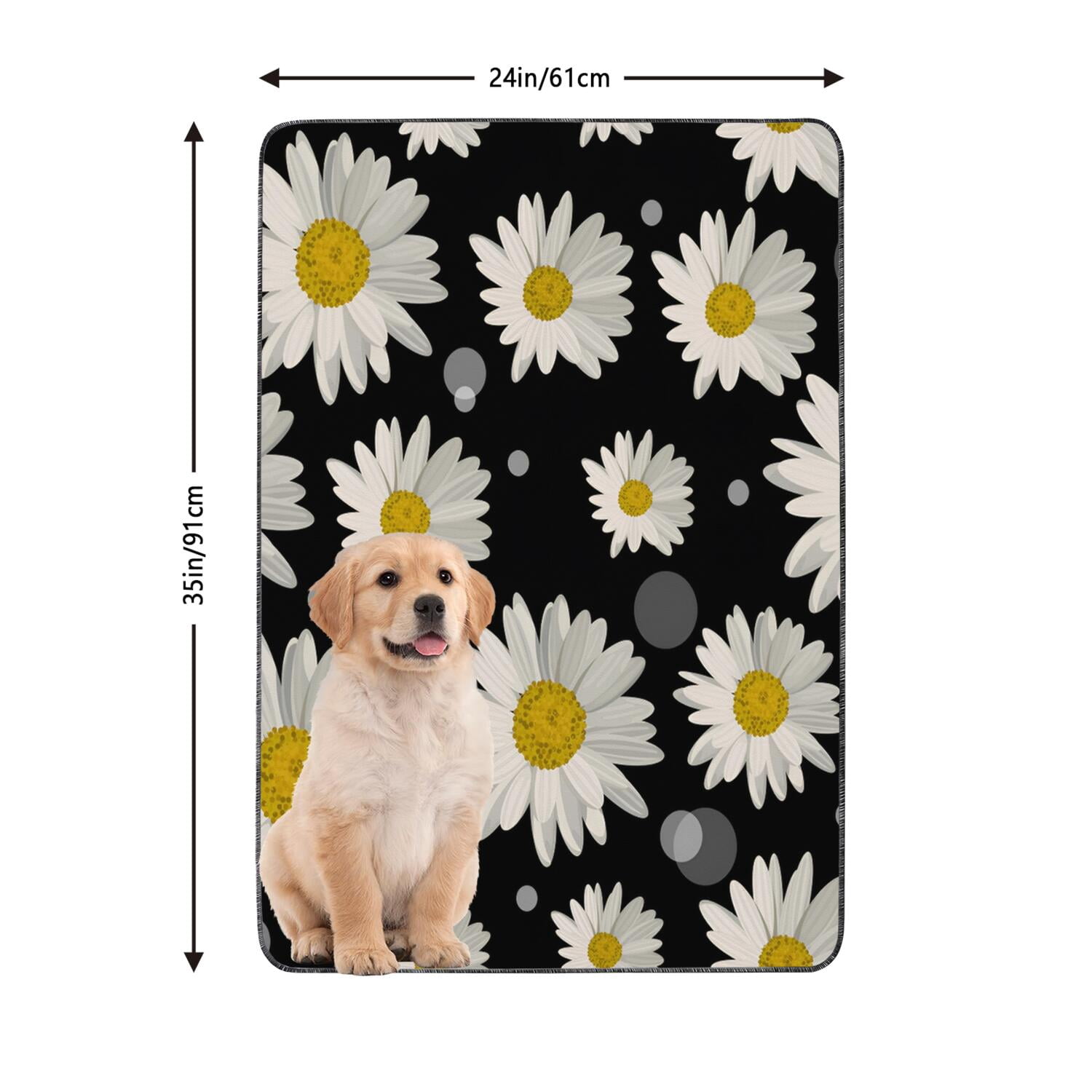 Washable Dog Relief Pads 24x35 Inch 2-Pack, Super Absorbent Reusable Pet Training Mats with Leak-Proof Lining for Protection of Furniture & Floors