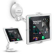 AboveTEK iPad Stand with Suction Cup Holder, 360 Swivel Holder on Desk Mirror Window, Car Holder Tablet Mount 4''-11" iPhone 5 6 7 iPad Mini Pro