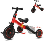 3 In 1 Kids Tricycles, 2-wheels Baby Balance Bike, Kids Tricycles Toddler Trike Bike,Kids Balance Bike with Removable Pedals for 1-3 Years Old Boys Girls Kids Gift