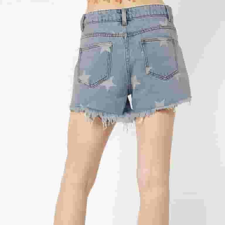 Womens Ripped Denim Shorts Raw Hem High Waisted Jean Shorts Womens Ripped Denim Shorts Raw Hem High Waisted Jean Shorts