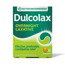 Dulcolax Stimulant Laxative Tablets, Gentle Constipation Relief with Magnesium Hydroxide, 6 Ct.