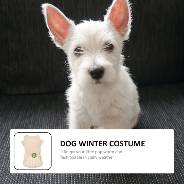 unbranded 1Ud Suéter Tejido Para Perro En Color Beige Con Y