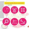 thumbnail image 3 of Microwave Popcorn Popper with Lids - Silicone - No Oil or Butter Required - Collapsible Bowls - BPA-Free Container - Movie Night Supplies - Pink, 3 of 6