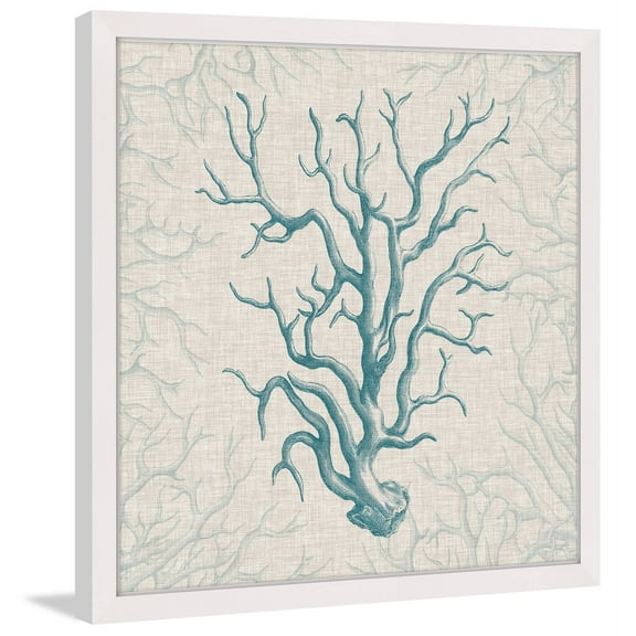 Marmont Hill "Coral Motif II" Framed Painting Print