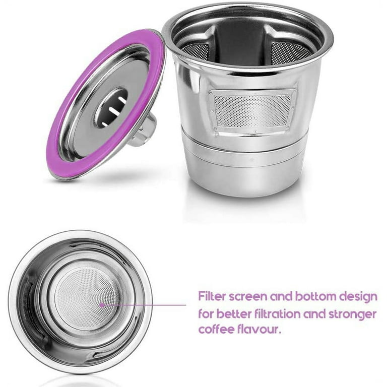  Stainless Steel Reusable Coffee Filter Compatible with