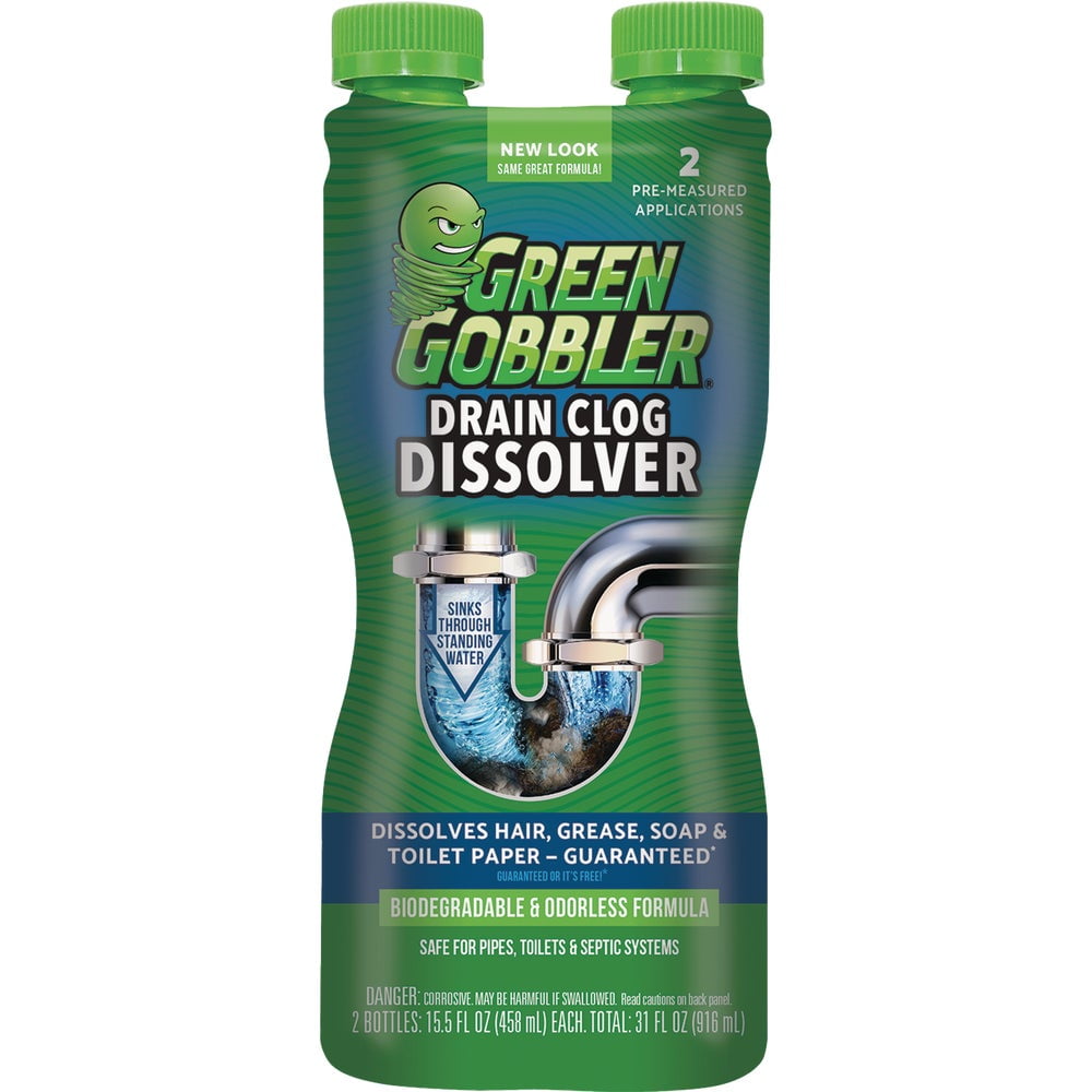 1PK Green Gobbler Dissolve 31 Oz. Gel Drain Opener (2Pack)