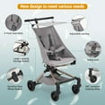 thumbnail image 4 of Roromall Lightweight Baby Stroller for Toddlers, Stroller for Airplane with Carry Bag and One-Handed Folding Baby Stroller, Compact Stroller with Adjustable Awning, 3-Point Belts and Safety Lock, 4 of 8