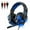 Black & Blue, variant on 3.5mm Gaming Headset Mic LED Headphones Stereo Bass Surround For PC PS4 Xbox One