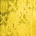 thumbnail image 1 of Ahgly Company Machine Washable Indoor Square Abstract Yellow Contemporary Area Rugs, 3' Square, 1 of 4