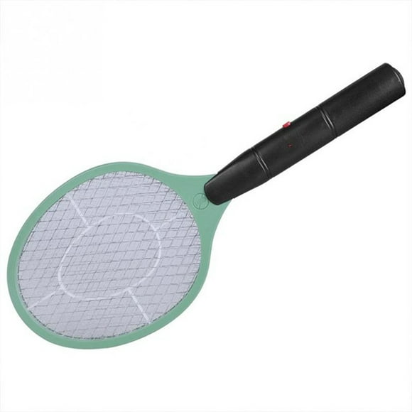 Bearachild Almohadilla eléctrica para eliminar plagas, portátil, inalámbrica, mango largo, 3 capas, luz indicadora de funcionamiento Repelente de insectos y plagas Verde