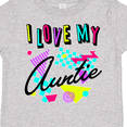 thumbnail image 4 of Inktastic I Love my Auntie- 80s retro style Boys or Girls Toddler T-Shirt, 4 of 5