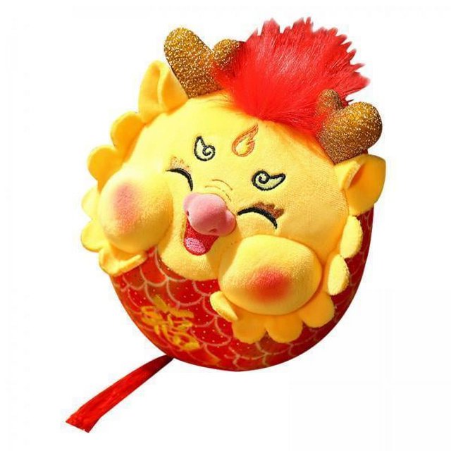 3x Muñeco de Dragón de año Nuevo Chino, Decoración Del Festival de Primavera, Juguete de Dragón de Peluche Suave para Ventana, Decoración de Entrada P 3 piezas