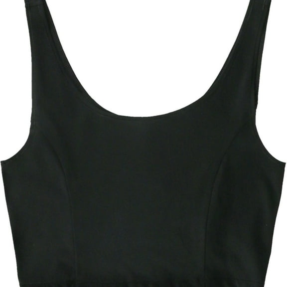 Aeropostale Womens LLD Baby Tank Top, Black, Juniors, Large