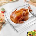 thumbnail image 2 of CSChome Support de Rôtissage de Poulet Réglable : Support de Rôtissage de Dinde en Acier Inoxydable Pliable en Forme de V, 2 of 6