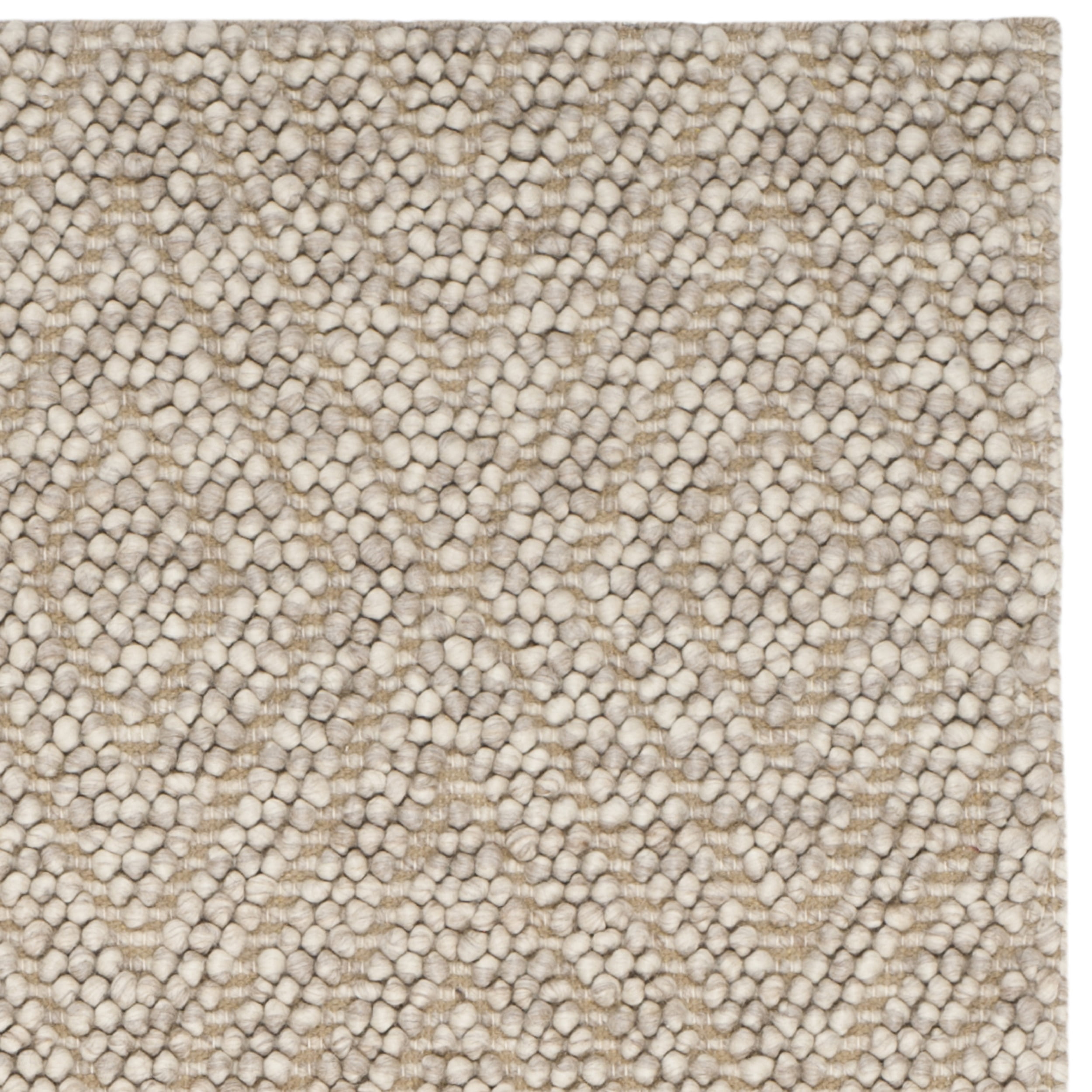 SAFAVIEH Natura Glenda Geometric Diamonds Wool Area Rug, Beige, 9' x 12'