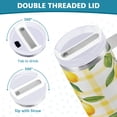 thumbnail image 5 of 40 Oz Car Handle Water Bottle Water Cup Water Bottle Water Jug Coffee Cup Travel Water Bottle Pretty Lemon, 5 of 8
