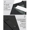 thumbnail image 5 of COOFANDY Men's Suit Vest Slim Fit Business Formal Waistcoat Casual Dress Vest, 5 of 7
