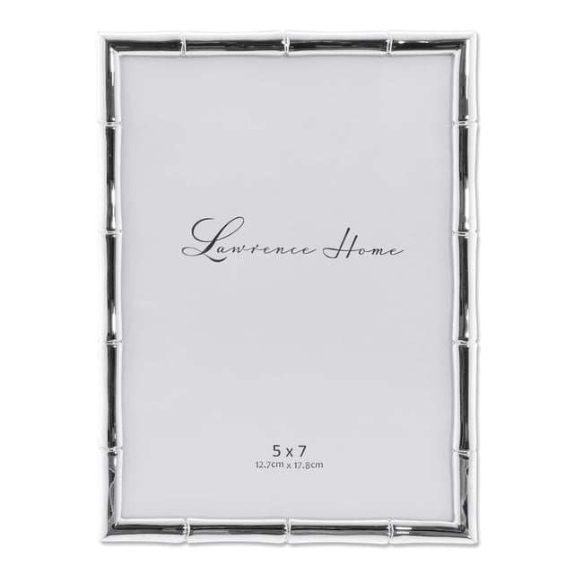 Marco de fotos Lawrence Frames 710157, metal plateado, 13 x 18 cm