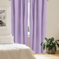 thumbnail image 2 of Ambesonne Checkered Curtains, Gingham Vintage Style, Pair of 28"x84", Purple White, 2 of 5