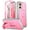 Pink, variant on Poetic Revolution Series for Moto G Stylus 5G 2024 With Slide Camera Cover, Black