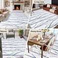thumbnail image 5 of 5'x7' Area Rugs for Living Room Bedroom, Navy Blue Branches Washable Rug Carpet Runner Indoor Outdoor, Modern Abstract Art Forest Silhouettes Non Slip Floor Mats Area Rug for Kitchen, Nursery, 5 of 8