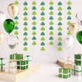 thumbnail image 4 of Orangide St. Patrick's Day Shamrock Decorations, Green Glitter Trefoil Pull-Out Flags, 6.6 FT Hanging Ornaments for Irish Festival, Home Wall Decor, Party & Celebration, 4 of 6