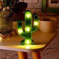 thumbnail image 2 of 2 Pieces LED Cactus/Flamingos Cactus Flamingos Decorations Cute Table Night Light LED Night Light Mini Bedroom Lamp for Kids Room Bedroom Party Garden, 2 of 5