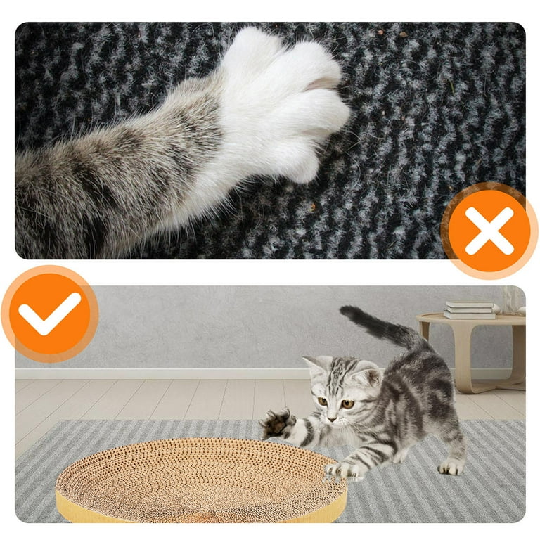 Zonh 2pcs Round Cat Scratch Pads for Indoor Cats Refill Replacement Inserts Walmart