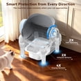 thumbnail image 6 of PalNests Self Cleaning Litter Box, Smart Automatic Cat Litter Box with WiFi App Control, 2.2-17.6 lbs, Blue, 6 of 9