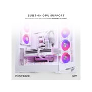 Phanteks NV7, Showcase Full-Tower Chassis, High Airflow Performance, Integrated D/A-RGB Lighting, Seamless Tempered Glass Design, 12 Fan Positions, Matte White