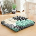 thumbnail image 2 of Boho Meditation Pillow 22 in Square, Dutch Velvet Floor Cushion for Adults and Floor Seating, 2 of 7