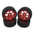 thumbnail image 1 of 4pcs Neumáticos Llantas de rueda para WLTOYS 144001 14 A959 Accesorios de rojo Zulema ruedas de neumáticos de coche rc, 1 of 6