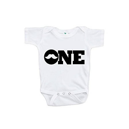 

Custom Party Shop Baby Boy s Mustache First Birthday Onepiece Outfit Black and White