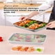 thumbnail image 5 of Contenedor De Plstico Para Alimentos, Libre De Bpa, 25 X 18 X 8 Cm, Transparente, Base Antideslizante, Ideal Para Guardar Sobras, Organizar La Despensa Y Congelar Comidas. Paquete De 4., UKHBMC, 5 of 8