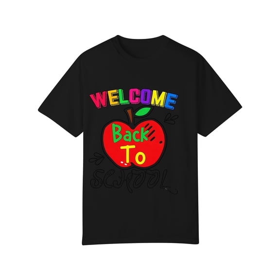Sewkxo Kids Back to School T Shirt Short Sleeve Crewneck Letter Print Funny Tops Boys Girls Casual Basic Tees,Black 100